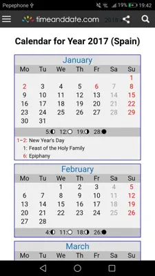 Calendar android App screenshot 3