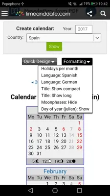 Calendar android App screenshot 4